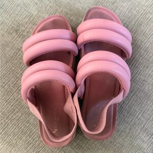 Pink Women's UGG Padded Strap Sandals